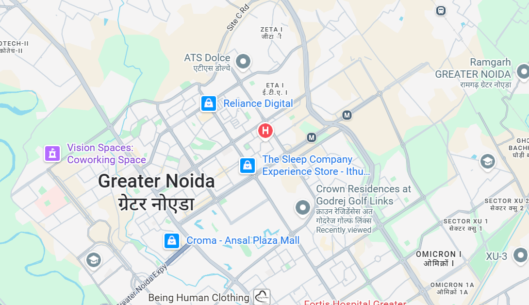 Techzone 4 Greater Noida West Location Map